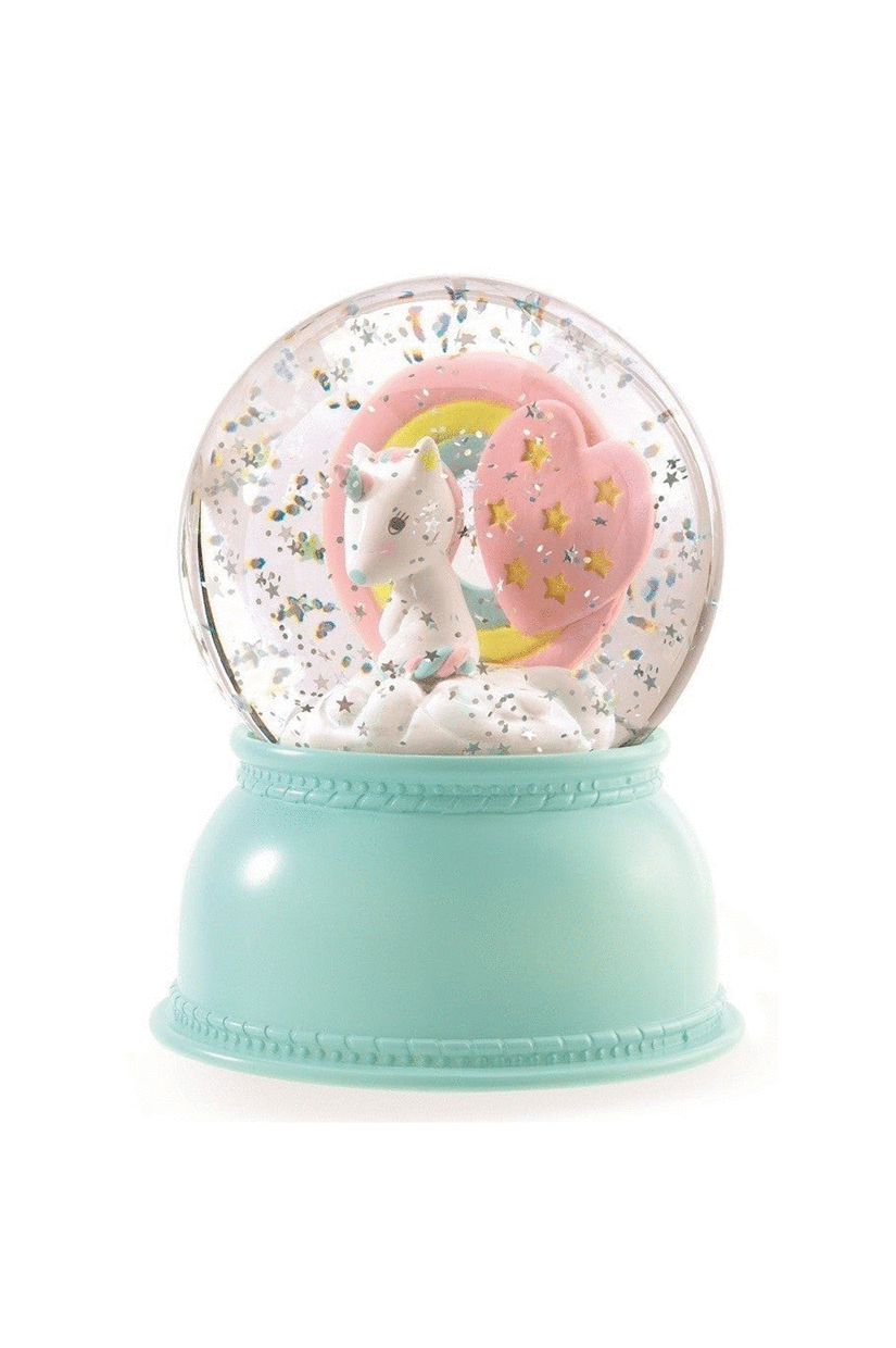 Djeco Snow Globe Night Light - Unicorn