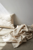 Citta Boucle Wool Throw - Natural S 140x180cm