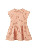 Nature Baby Twirl Dress - Leaping Tigers Rose Dust Print
