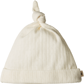 Nature Baby Merino Knotted Beanie Pointelle