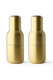 Menu Bottle Grinder - Brushed Brass/Walnut Lids 2Pack