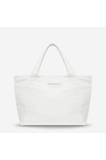 Status Anxiety In The Light Beach Tote - White