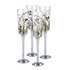 Nel Lusso Wildflower Champagne Flutes Set of 4