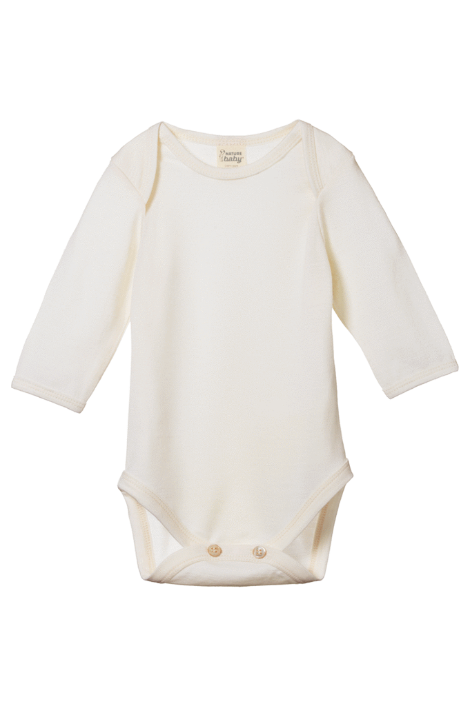 Nature Baby Merino Essentials L/S Bodysuit - Natural