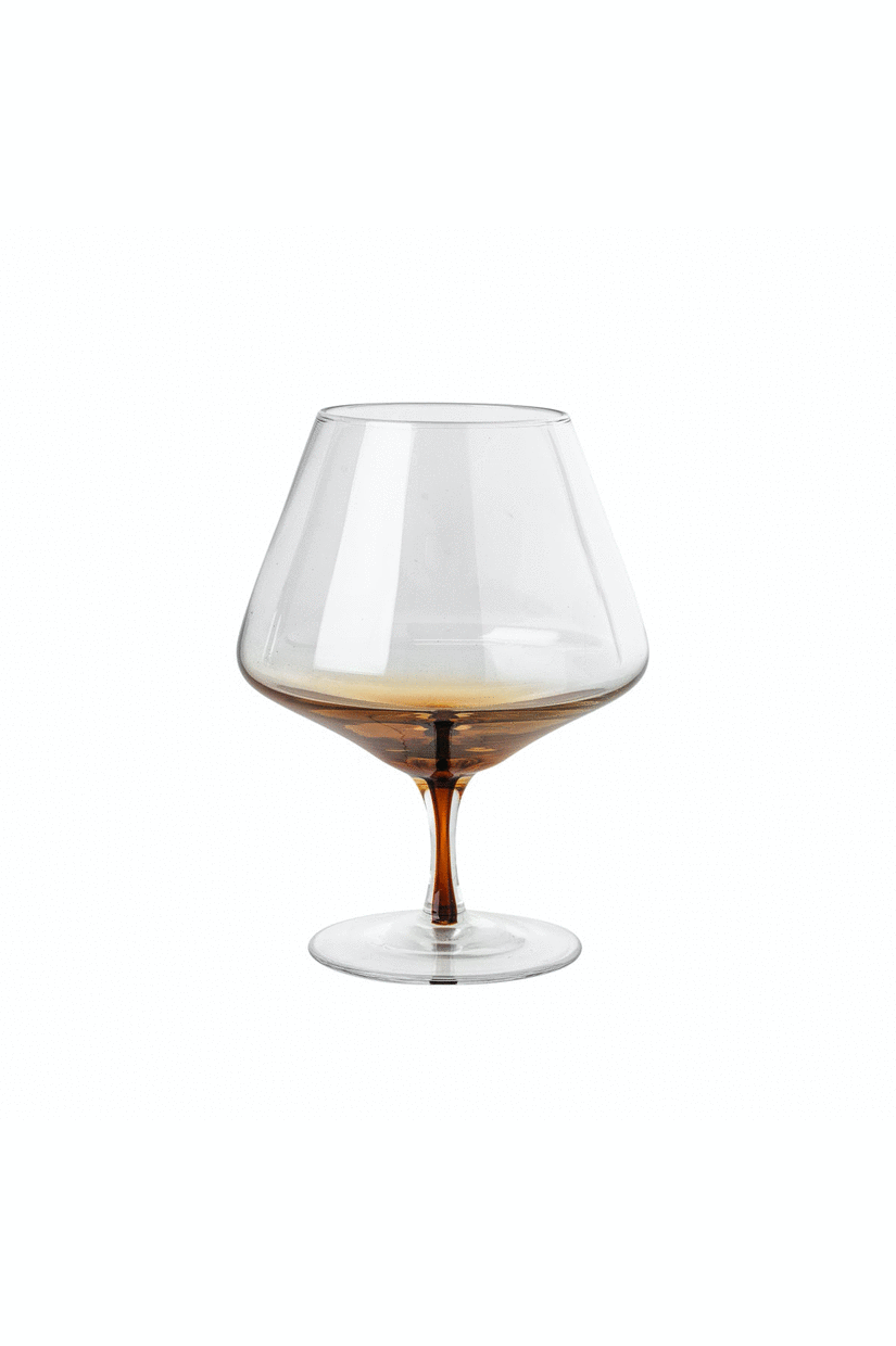 Broste Amber Cognac Glass