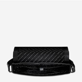 Status Anxiety Set Your Sights Leather Messenger Bag - Black