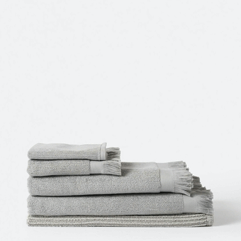 Citta Ribbed Bath Sheet - Puddle 90x160cm