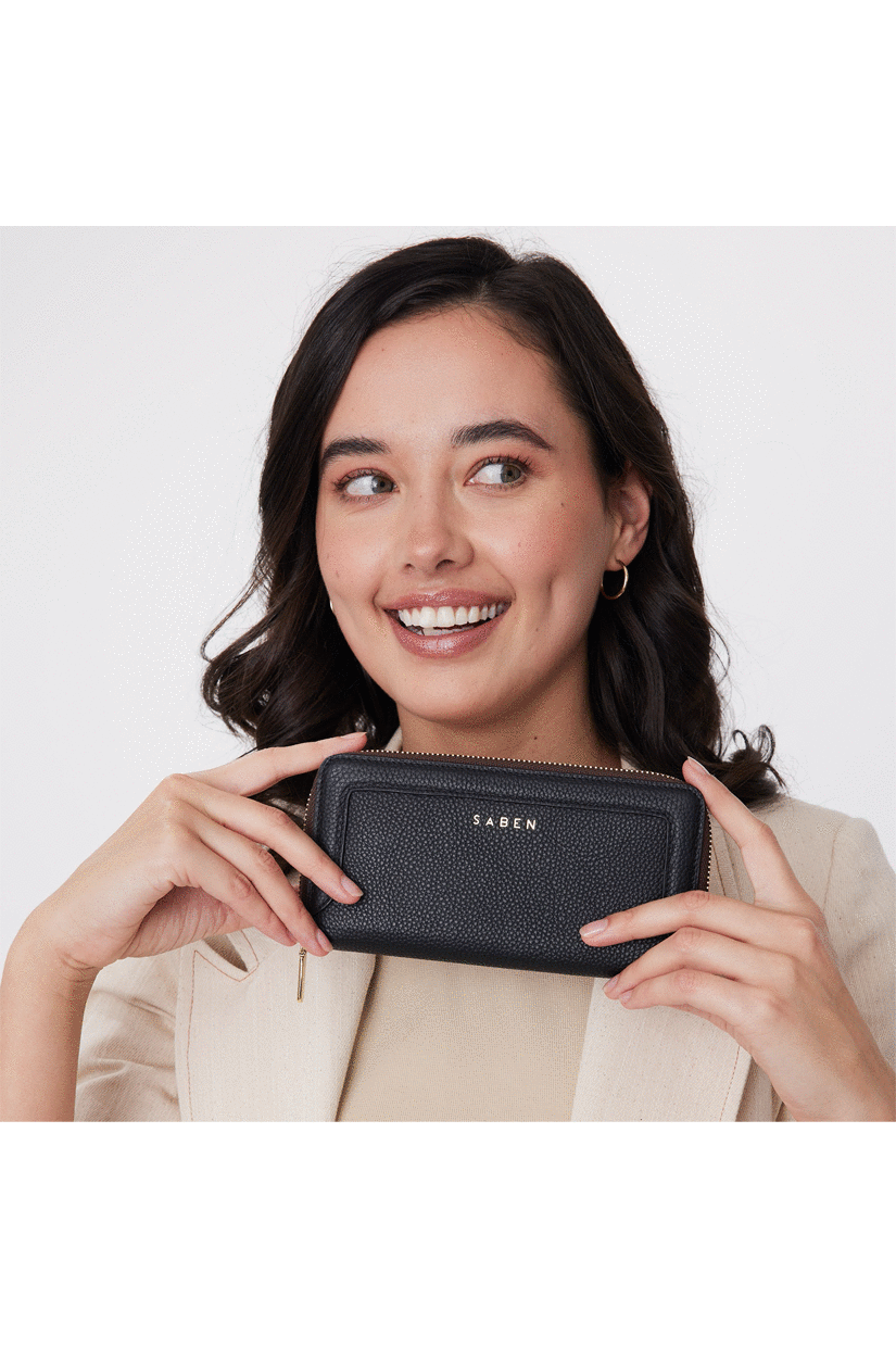 Saben Lyric Wallet - Black