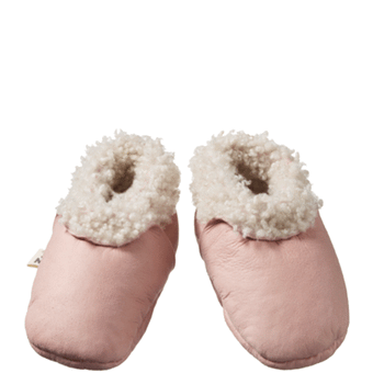 Nature Baby Lambskin Booties - Rose Bud