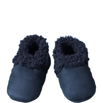 Nature Baby Lambskin Booties - Navy