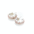 Stolen Girlfriend Halo Cluster Earrings - Rose Quartz