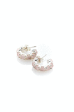 Stolen Girlfriend Halo Cluster Earrings - Rose Quartz