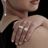 Stolen Girlfriend Baby Claw Ring - Rose Quartz