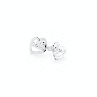 Stolen Girlfriend Heart Script Earrings